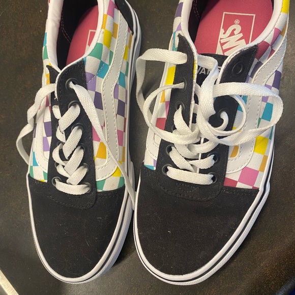 womens multi colored vans